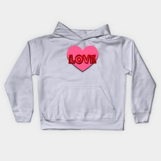 Love shirt Kids Hoodie